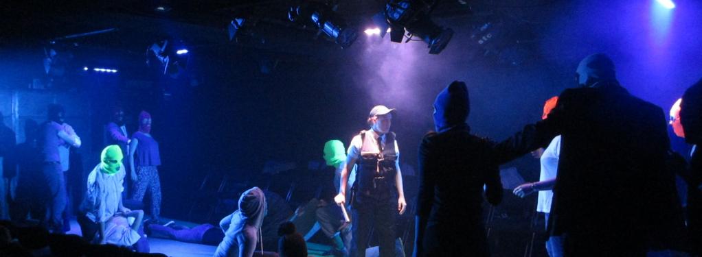 Photograph from Ratchet - lighting design by Tom White
