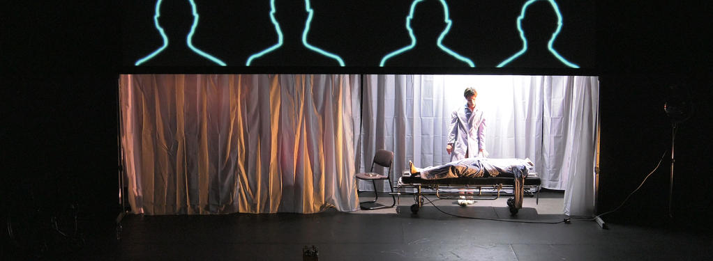 Photograph from Re-member Me - lighting design by Marty Langthorne