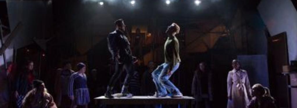 Photograph from Rent - lighting design by Max Blackman