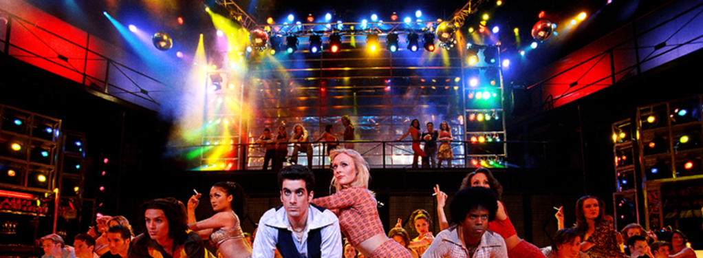 Photograph from Saturday Night Fever - lighting design by Durham Marenghi