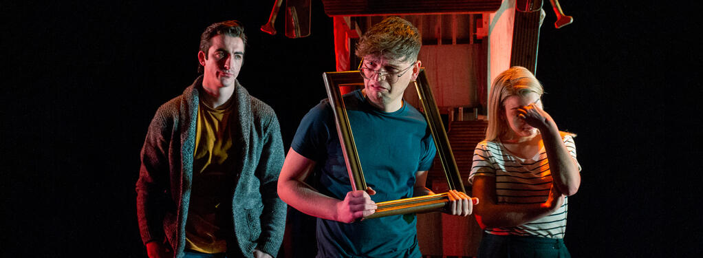 Photograph from Three Men in a Boat - lighting design by Alan Mooney