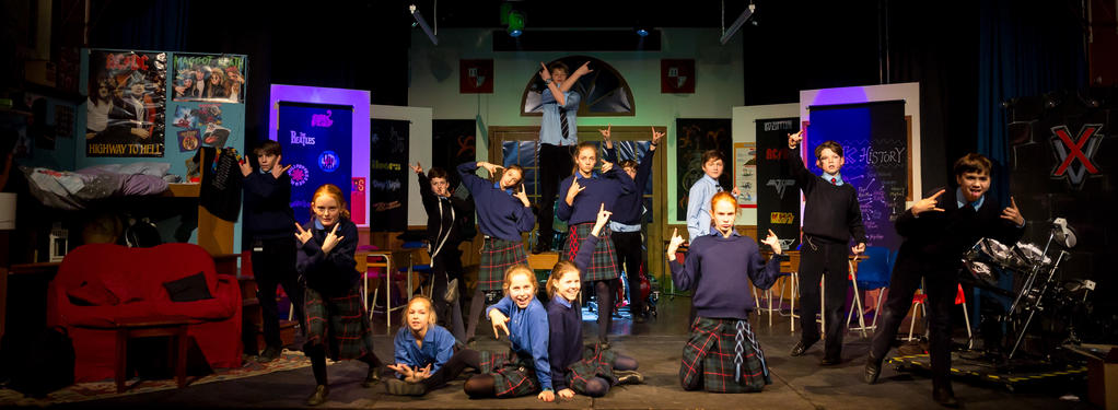 Photograph from School of Rock (Schools Edition) - lighting design by Alex Cann