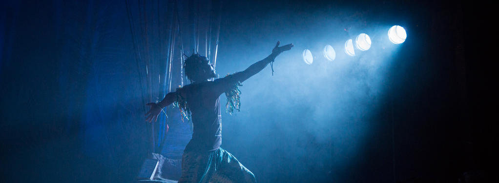 Photograph from The Tempest - lighting design by Charlie Morgan Jones