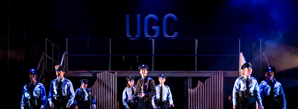 Photograph from Urinetown - lighting design by Christopher Mould