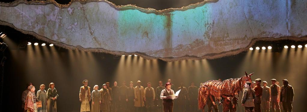 Photograph from War Horse - lighting design by George Bach