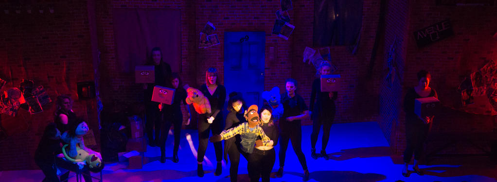 Photograph from Avenue Q - lighting design by zachhwilliams