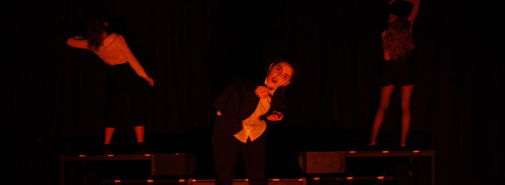 Photograph from Ernest and The Pale Moon - lighting design by Josie Ireland