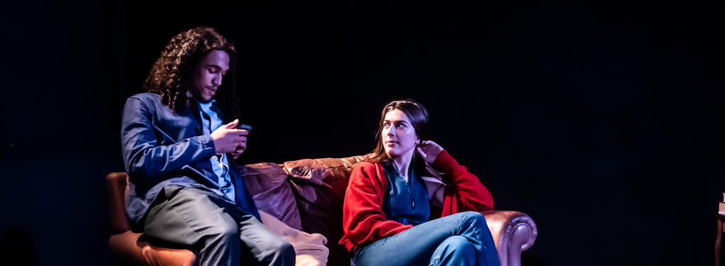 Photograph from Days in Quarantine - lighting design by Claire Childs