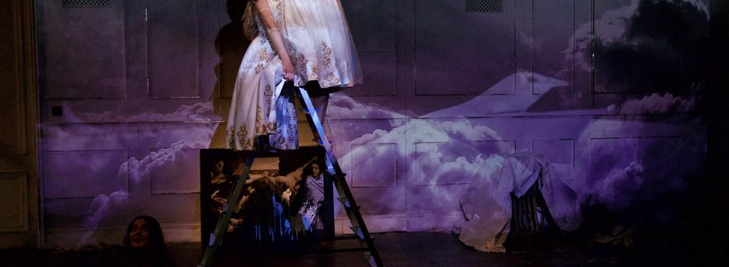 Photograph from Love of the Nightingale - lighting design by Jamila