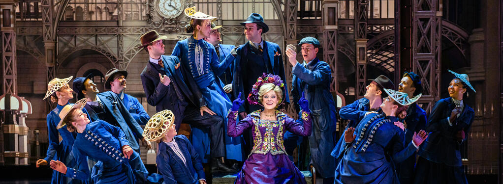 Photograph from Hello Dolly! - lighting design by Andrew Voller