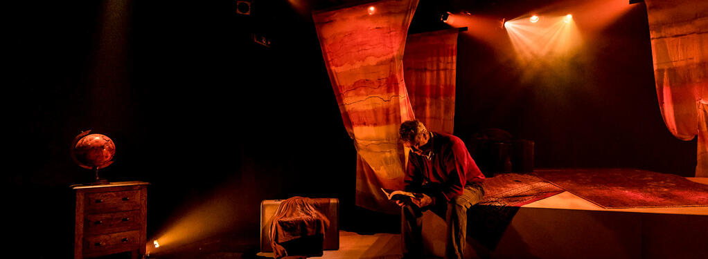 Photograph from Paddy Goes to Petra - lighting design by alexforey