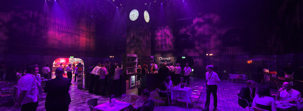 Photograph from Plasa Robe Piazza - lighting design by Andy Webb