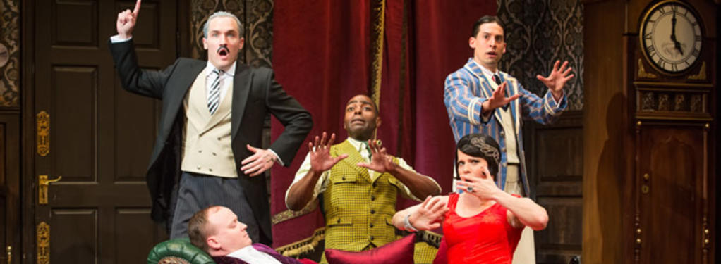 Photograph from The Play That Goes Wrong - lighting design by Ric Mountjoy