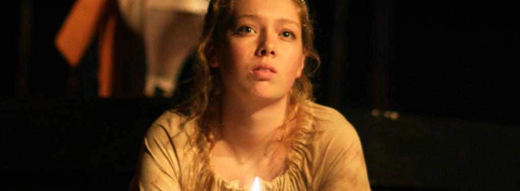 Photograph from The Glove Thief - lighting design by Jack Wills