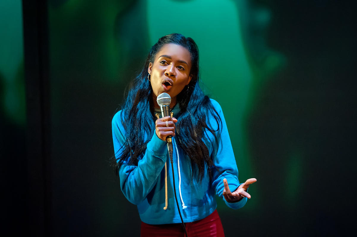Photograph from Ode To Leeds - lighting design by Katharine Williams