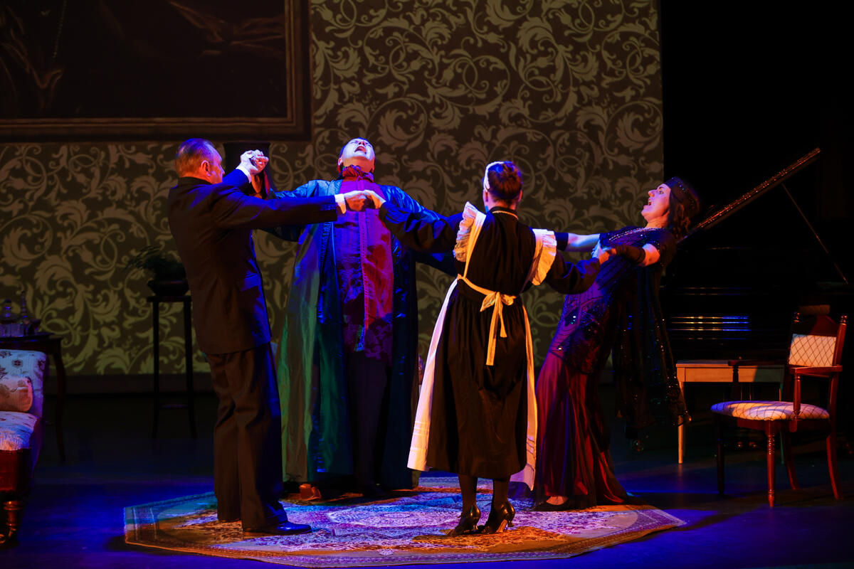 Photograph from Carson and the Lady - lighting design by James McFetridge