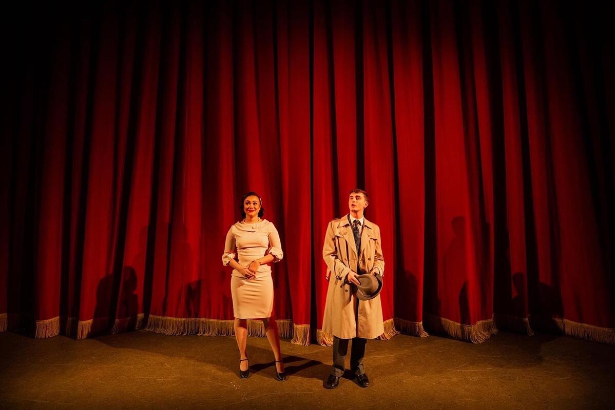 Photograph from Curtains - lighting design by Johnathan Rainsforth