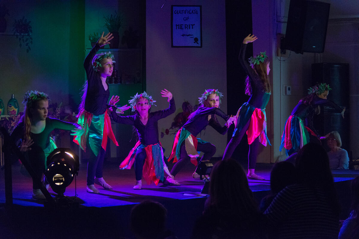 Photograph from Little Panto of Horrors - lighting design by Jack Holloway
