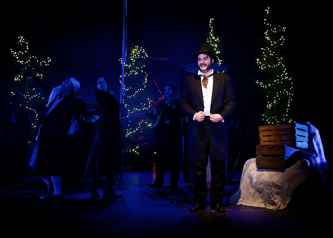 Photograph from A Chrismas Carol - lighting design by clancy