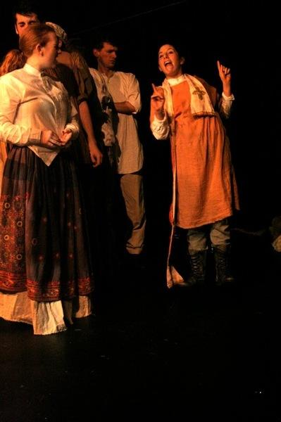 Photograph from The Caucasian Chalk Circle - lighting design by Edmund Sutton