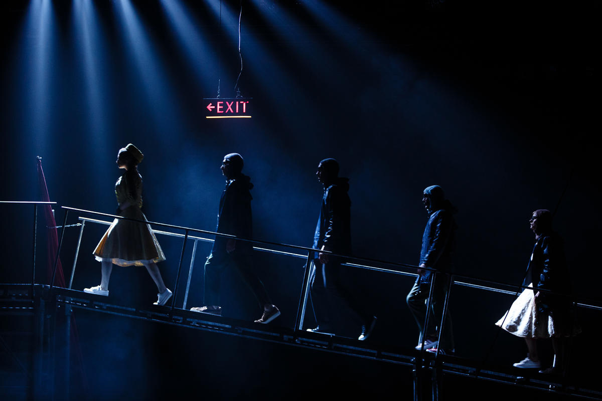 Photograph from Tristan and Yseult - lighting design by Malcolm Rippeth