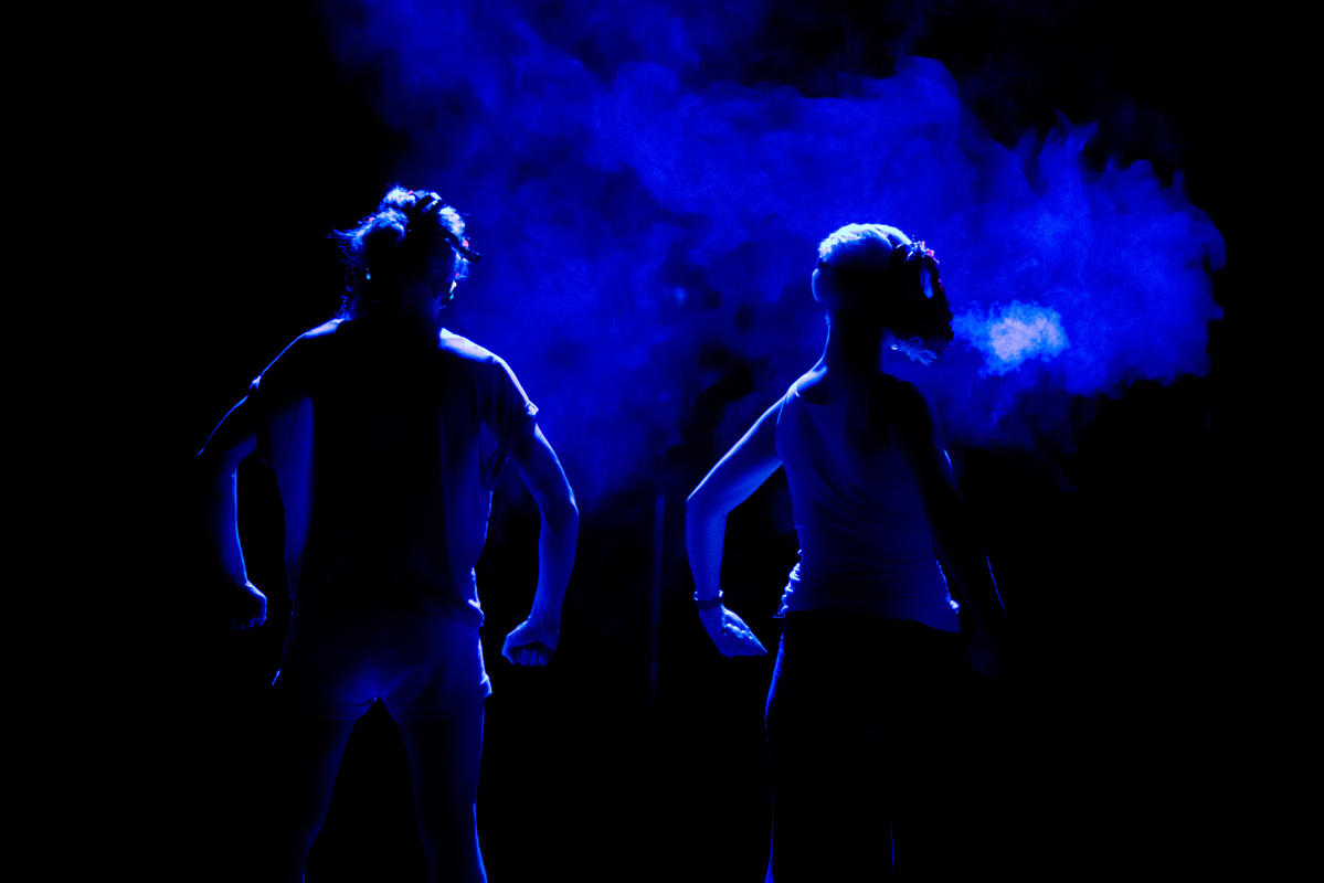 Photograph from H The One and a Half Woman Show - lighting design by Marty Langthorne