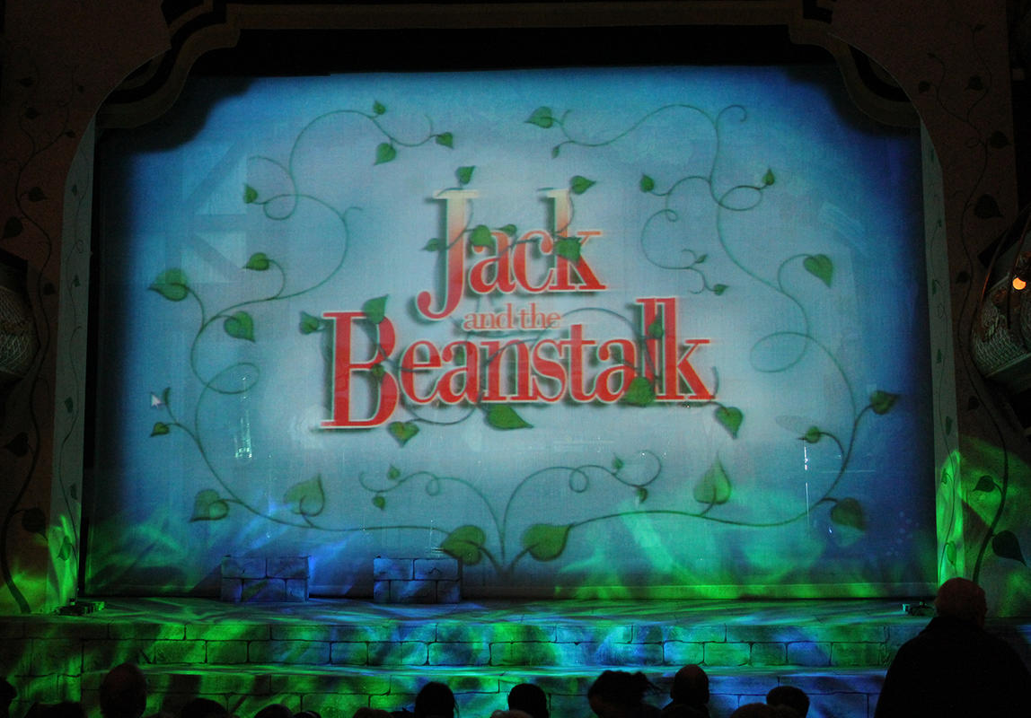 Photograph from Jack and the Beanstalk Rock and Roll Panto - lighting design by Jason Salvin