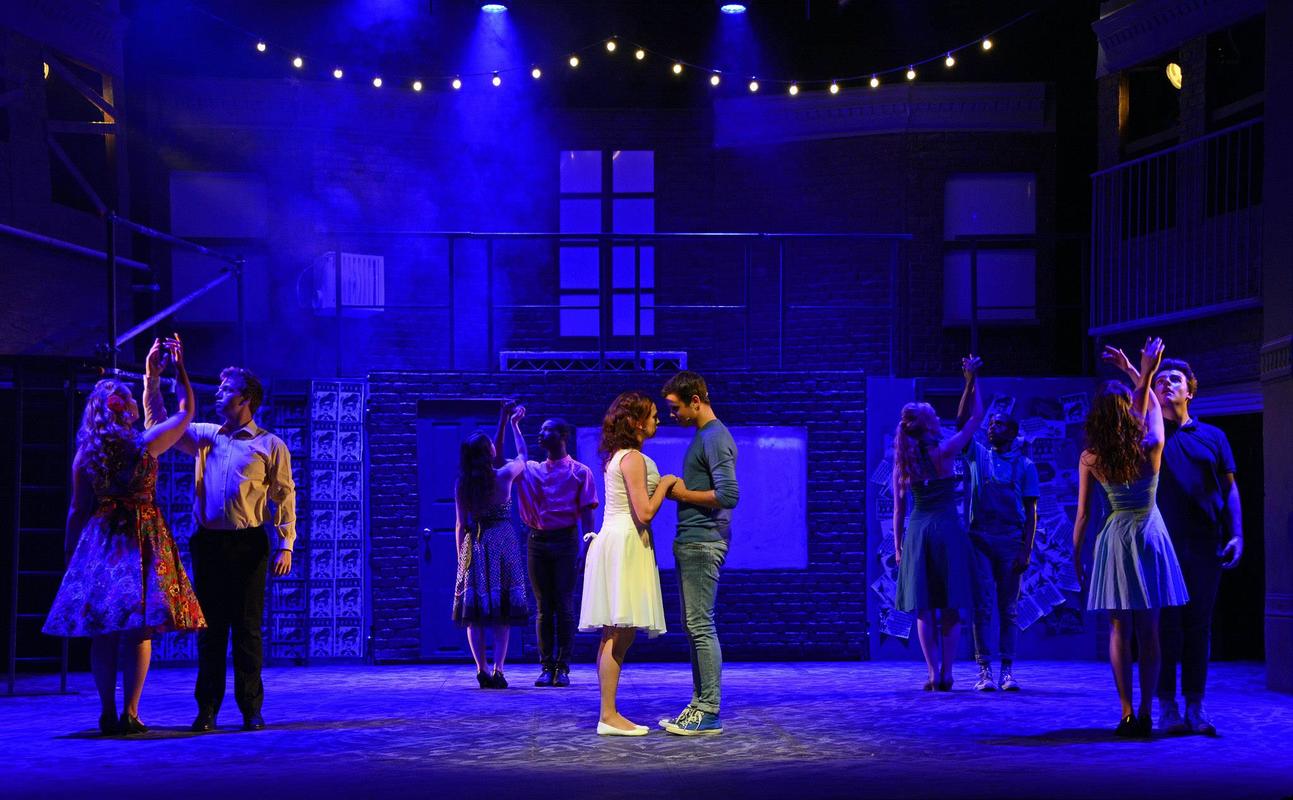 Photograph from West Side Story - lighting design by Matt Whale