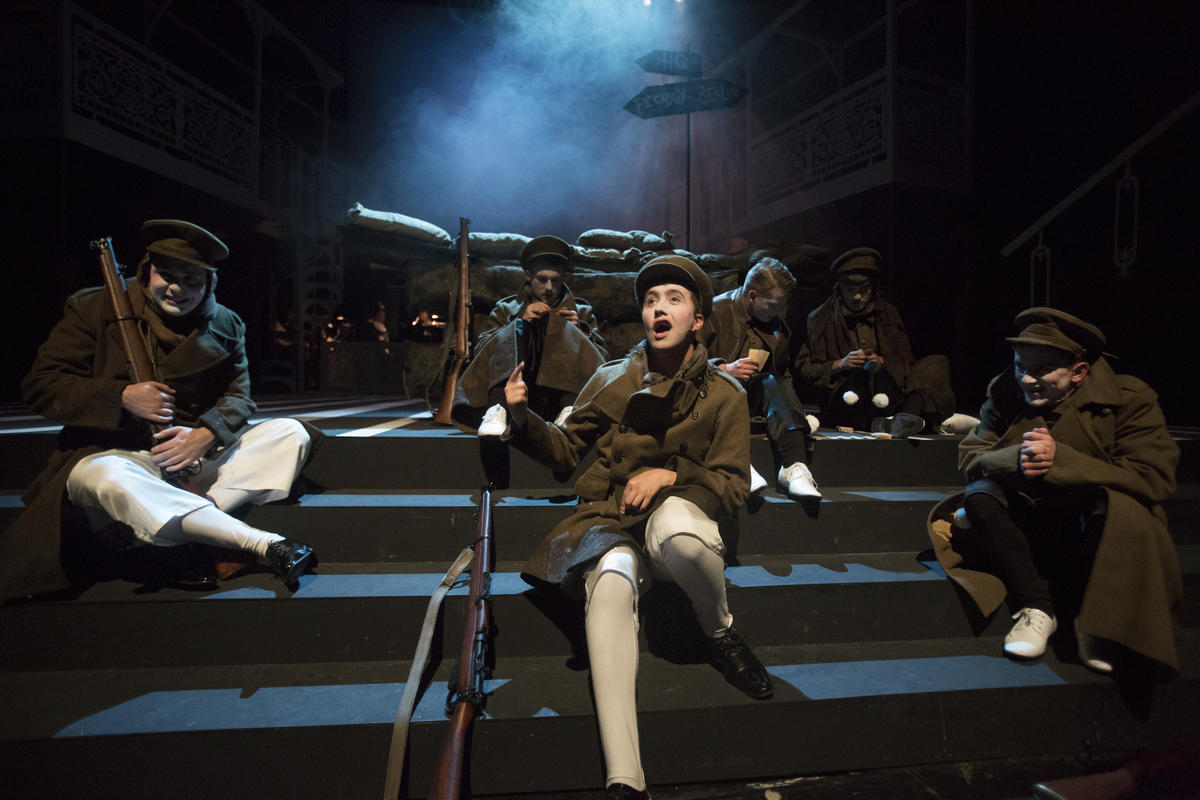 Photograph from Oh What A Lovely War! - lighting design by Ian Saunders
