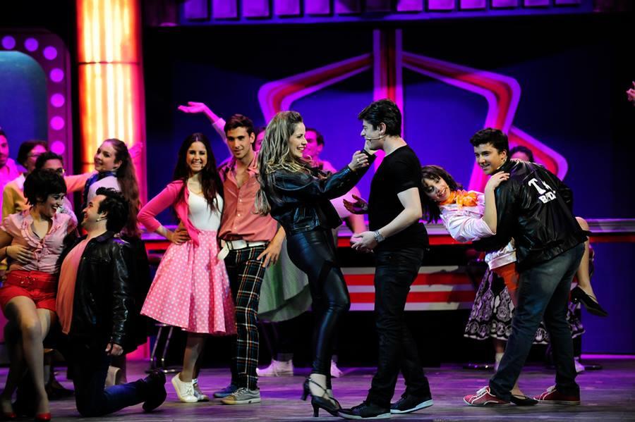 Photograph from Grease the Musical - lighting design by Chris Gatt