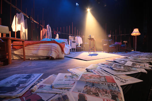 Photograph from Look Back In Anger - lighting design by Jason Addison