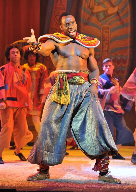 Photograph from Aladdin - lighting design by Peter Harrison