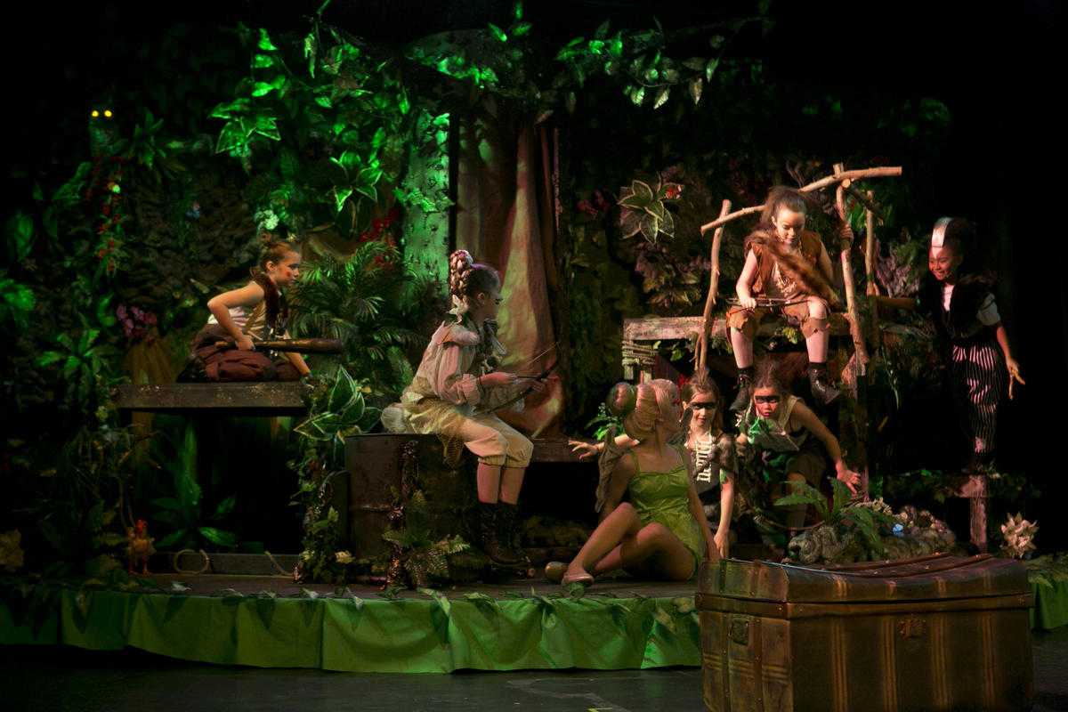 Photograph from Peter Pan - lighting design by Wally Eastland