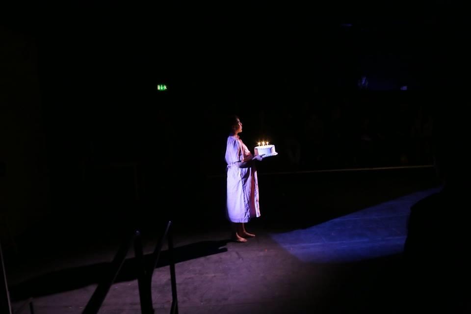 Photograph from All About My Mother - lighting design by Layla Lagab