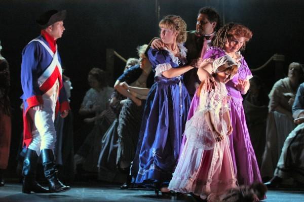 Photograph from The Scarlet Pimpernel - lighting design by Richard Williamson