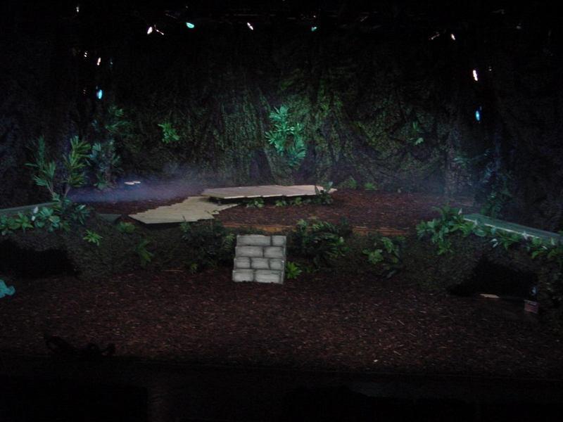 Photograph from Jungle Book - lighting design by Andy Webb