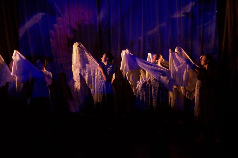 Photograph from Yerma - lighting design by Peter Harrison
