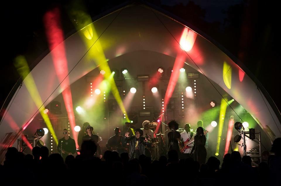 Photograph from Simon Says 2015 Festival (Outdoor Stage) - lighting design by George Russell