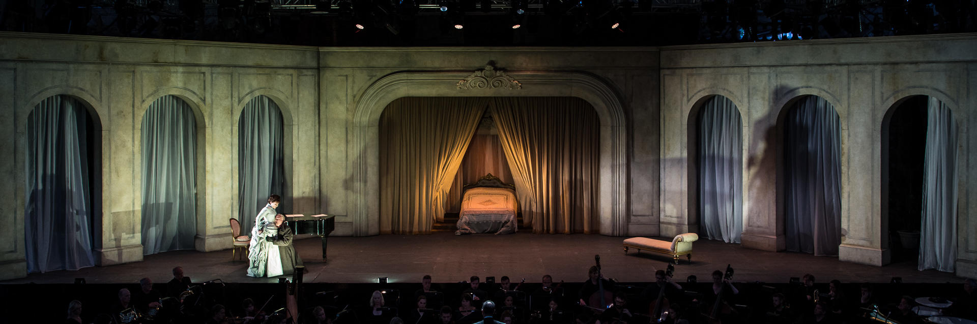 Photograph from The Queen of Spades - lighting design by Simon Corder