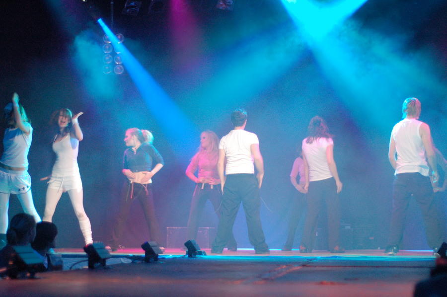Photograph from Fashion Show 2007 - lighting design by Jonathan Haynes