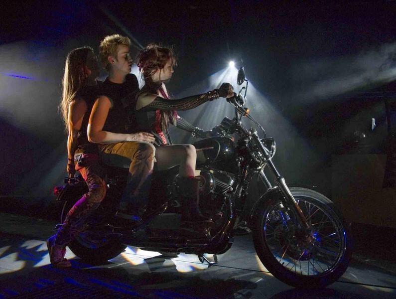 Photograph from We Will Rock You - lighting design by Andy Webb