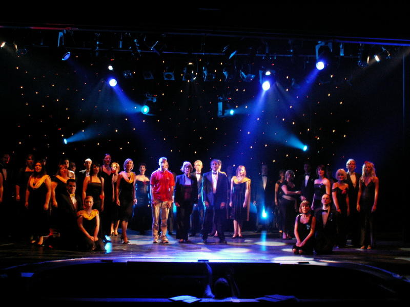 Photograph from Somewhere Over The Ruby Rainbow - lighting design by Pete Watts