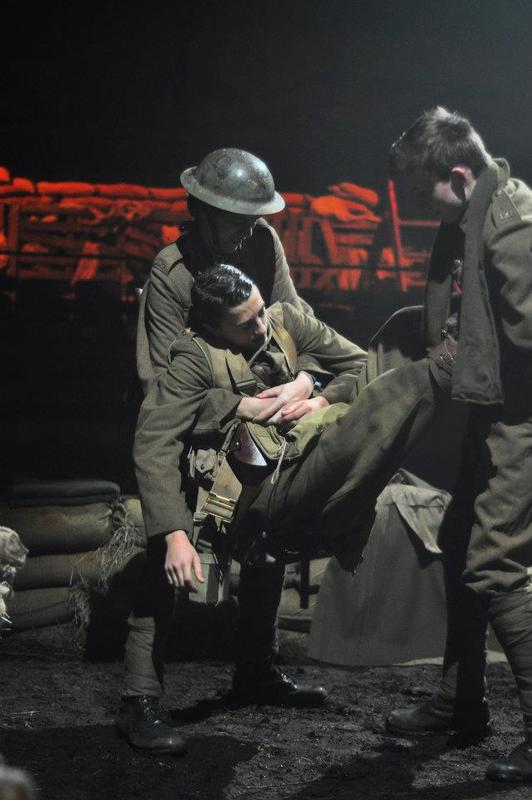 Photograph from Journey&#039;s End - lighting design by grahamrobertslx