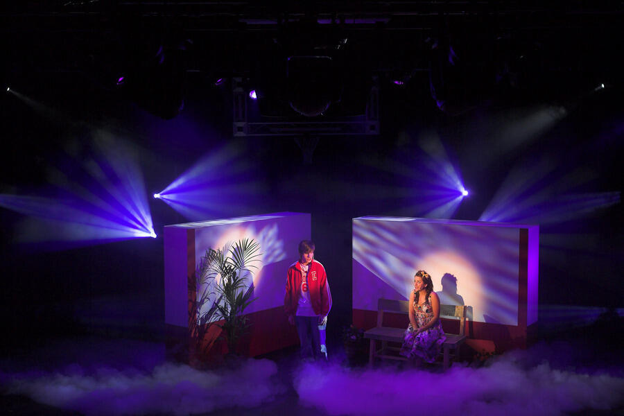 Photograph from Disney's High School Musical - lighting design by Andy Webb
