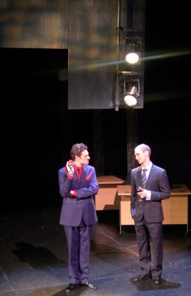 Photograph from Serious Money - lighting design by Ian Saunders