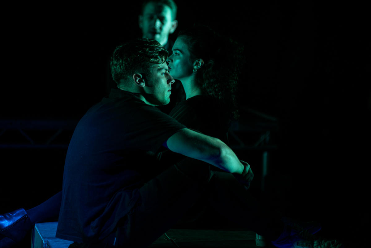 Photograph from BOXED - lighting design by Alex Lewer