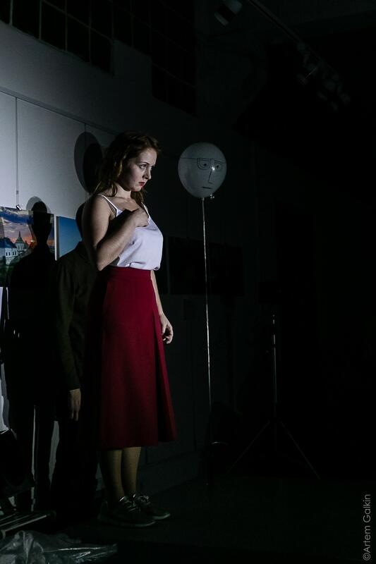 Photograph from Бомба/Bomb - lighting design by Edward Saunders