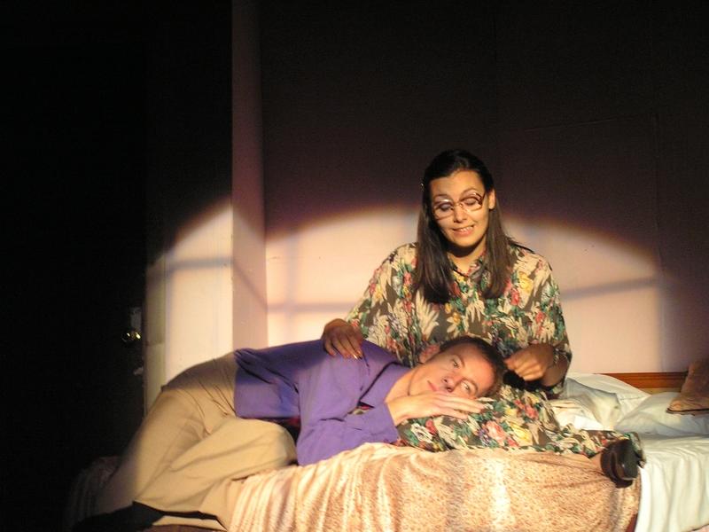 Photograph from Bedroom Farce - lighting design by Peter Vincent