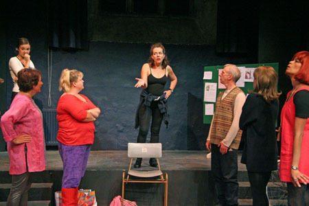 Photograph from Stepping Out - lighting design by Peter Vincent