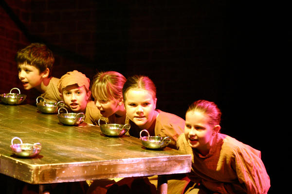 Photograph from Oliver! - lighting design by Peter Vincent